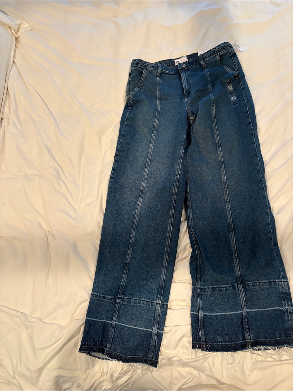 GAP Dark Blue Wide-Leg Panel Jeans